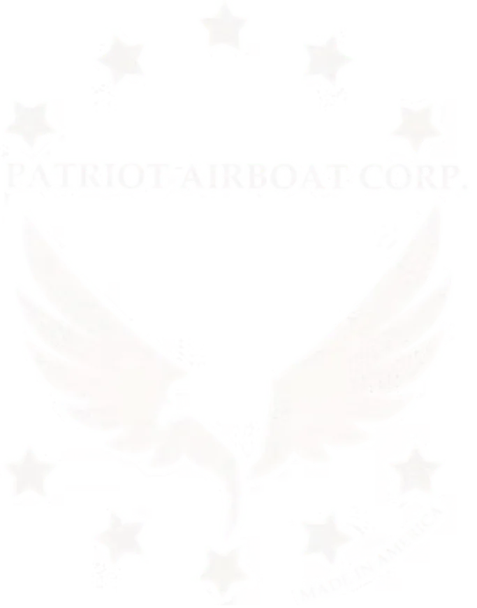 Patriot Airboat Corp. Logo in White