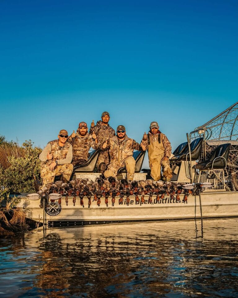 Duck hunters heading out at first light