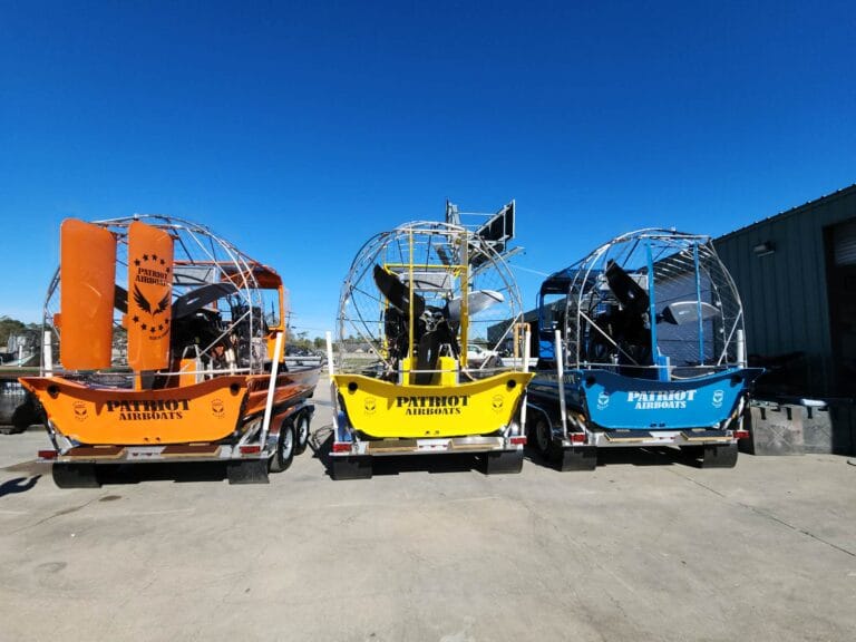 Three new Patriots lined up on trailers