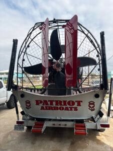 back view of 2025 Patriot airboat