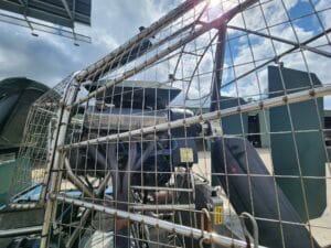 2019 Diamondback airboat engine and headers through the stainless cage