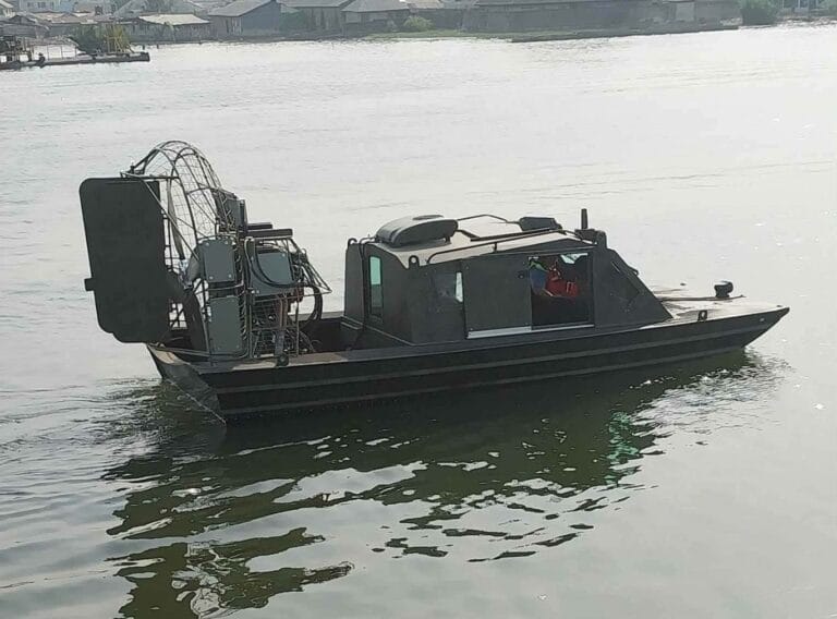 Patriot military airboat