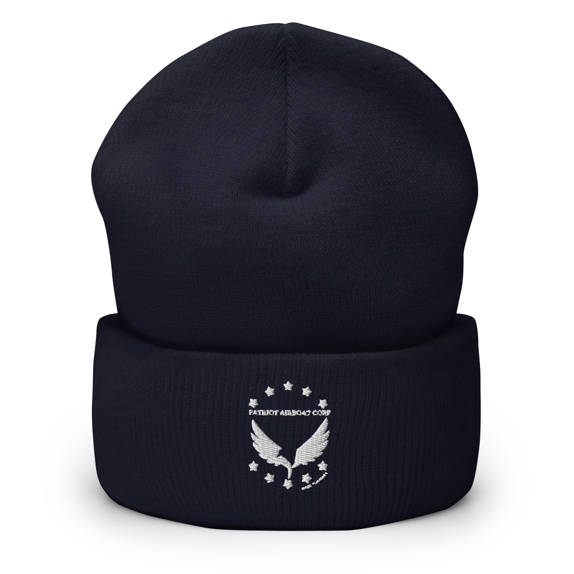 beanie with patriot logo