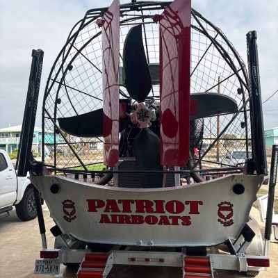 back view of 2025 Patriot airboat